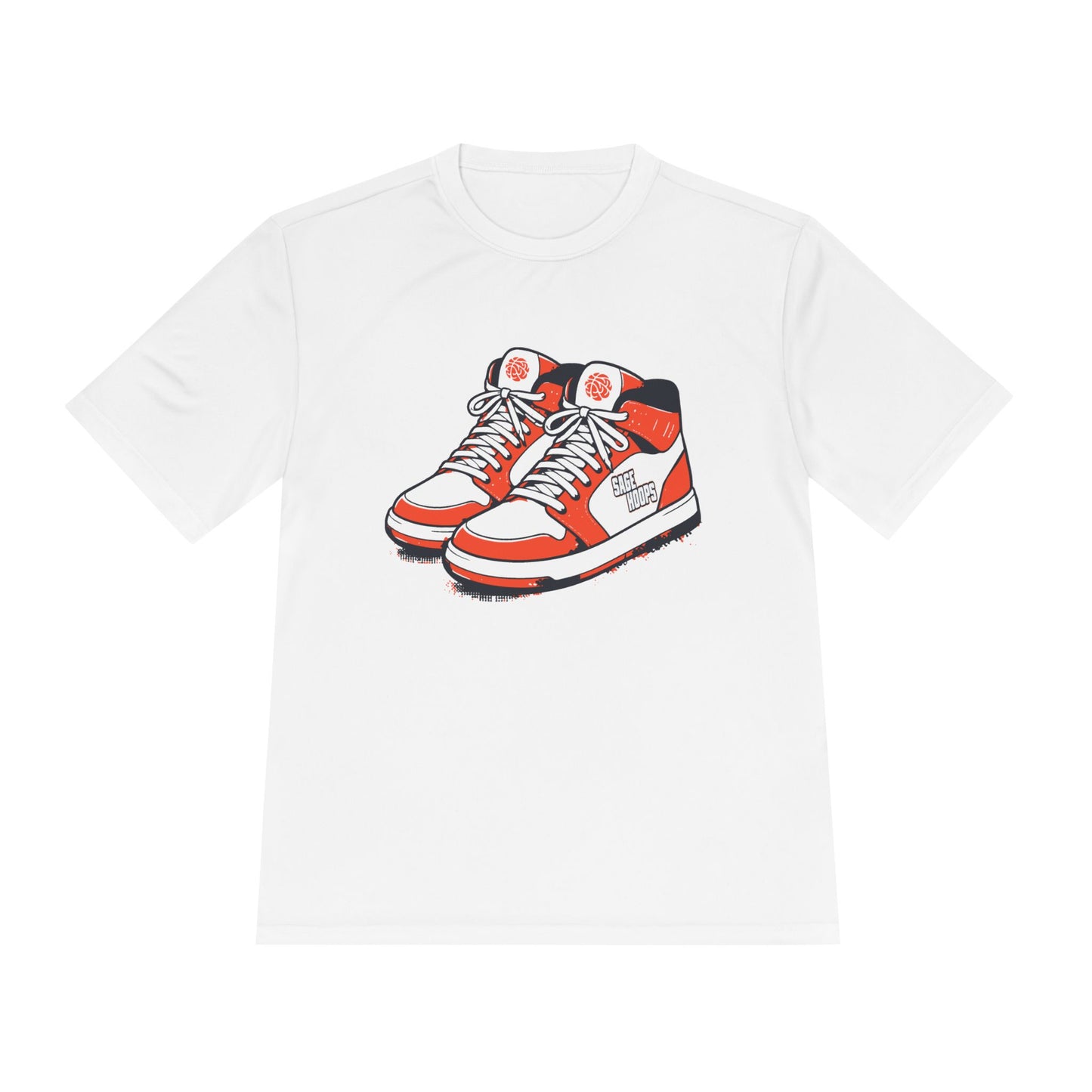 Sage Hoops Moisture Wicking Shoes Tee