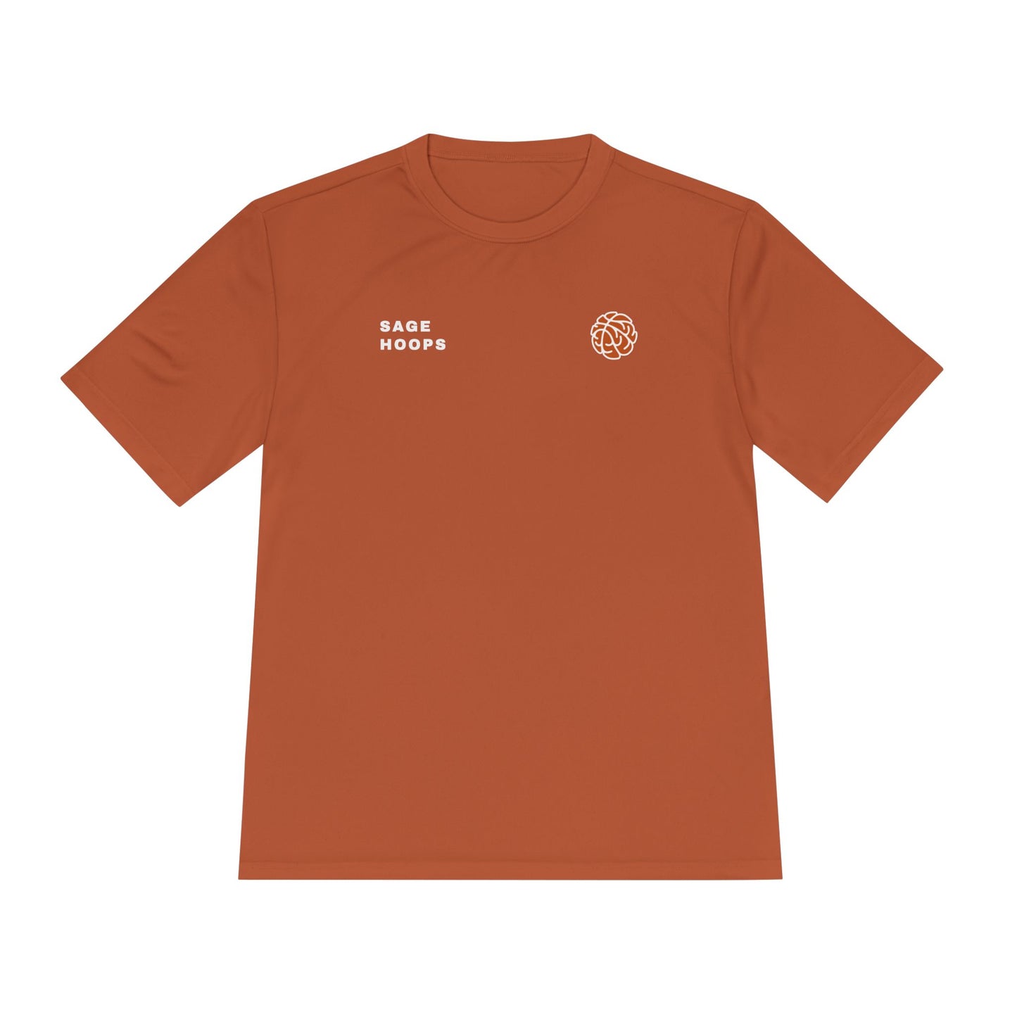 Sage Hoops Ball Moisture Wicking Tee