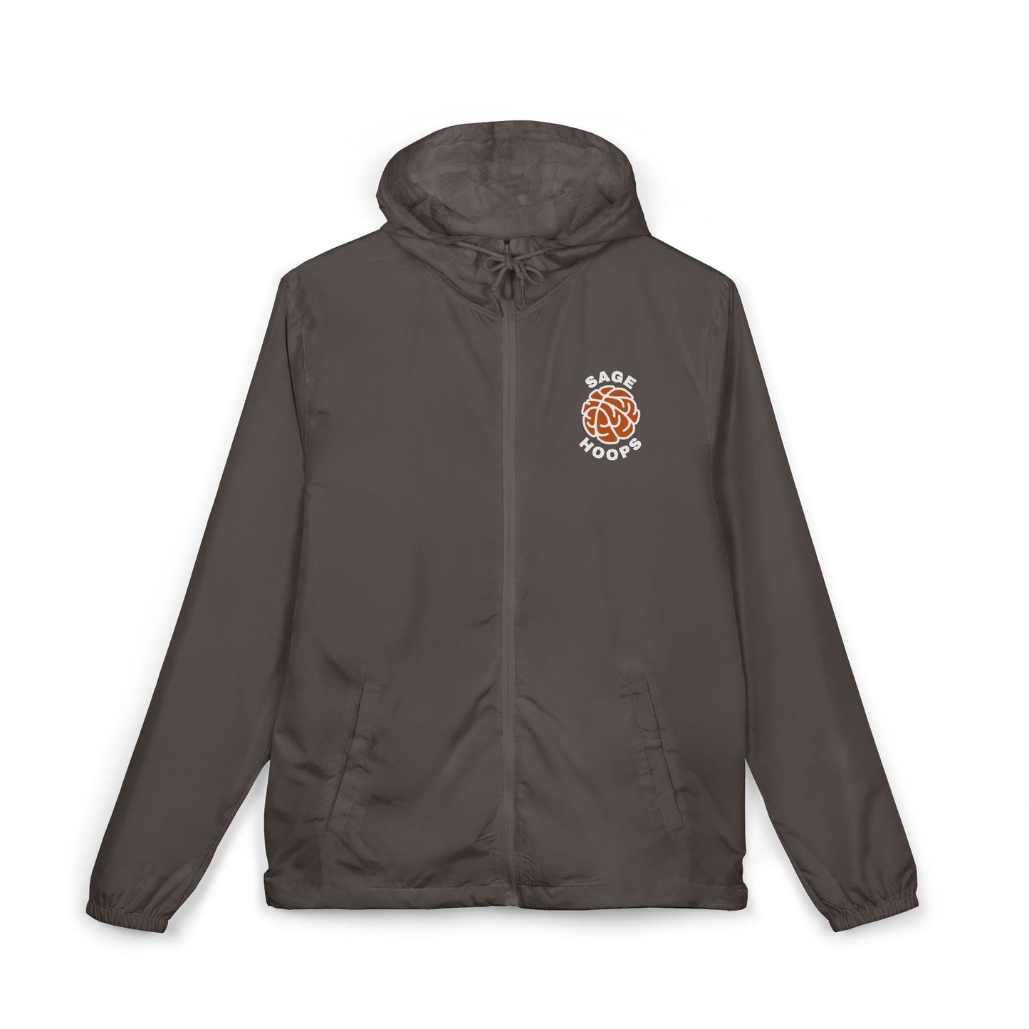 Sage Hoops Unisex Full-Zip Windbreaker
