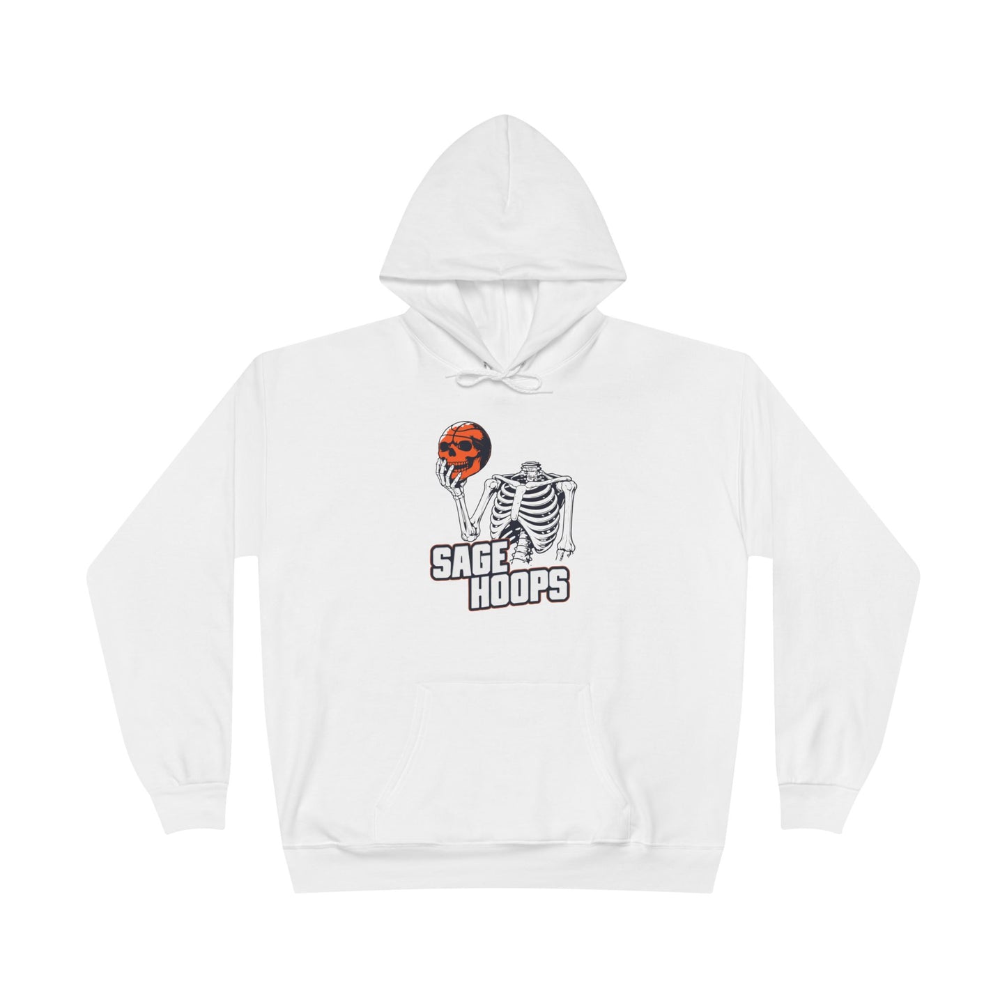 Sage Hoops Skeleton Logo Hoodie