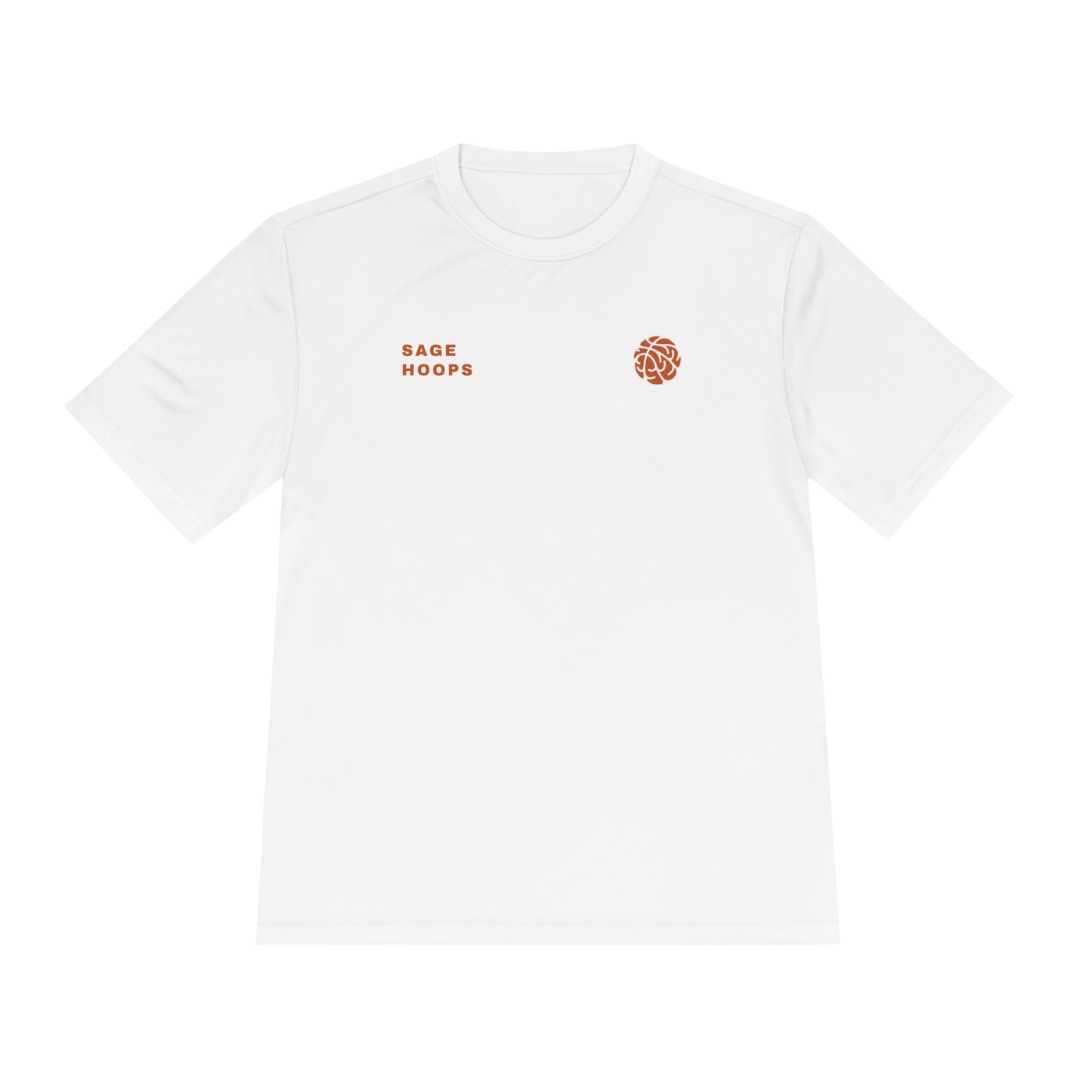 Sage Hoops Ball Moisture Wicking Tee