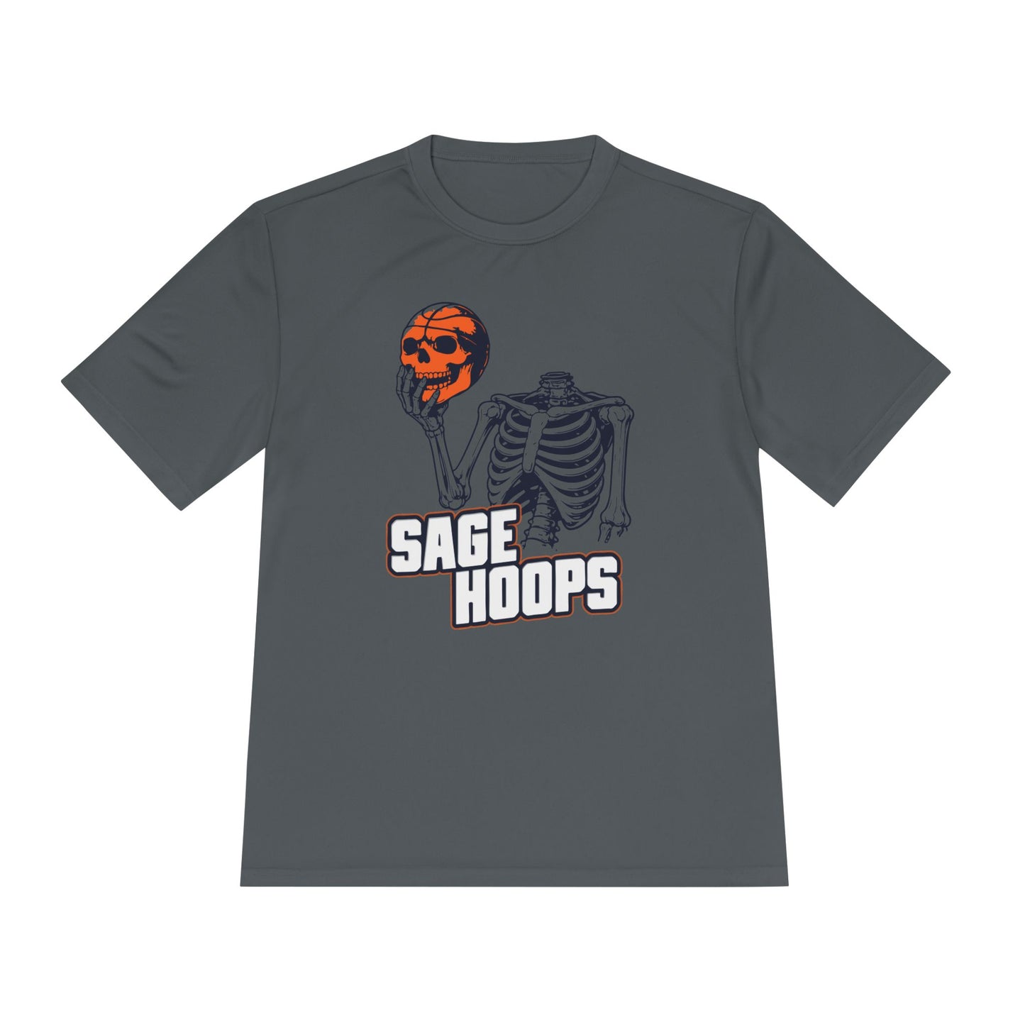 Sage Hoops Moisture Wicking Skeleton Tee