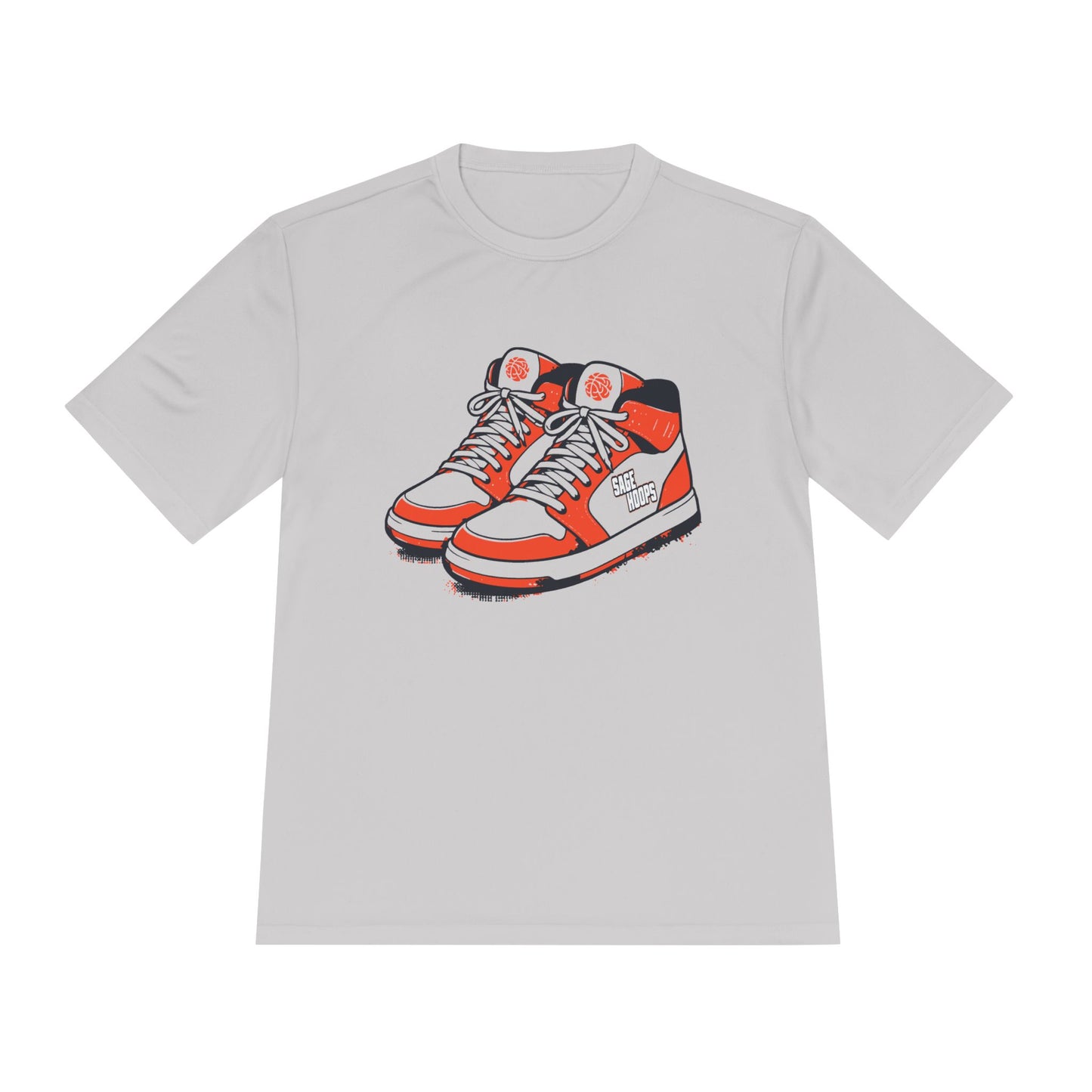 Sage Hoops Moisture Wicking Shoes Tee