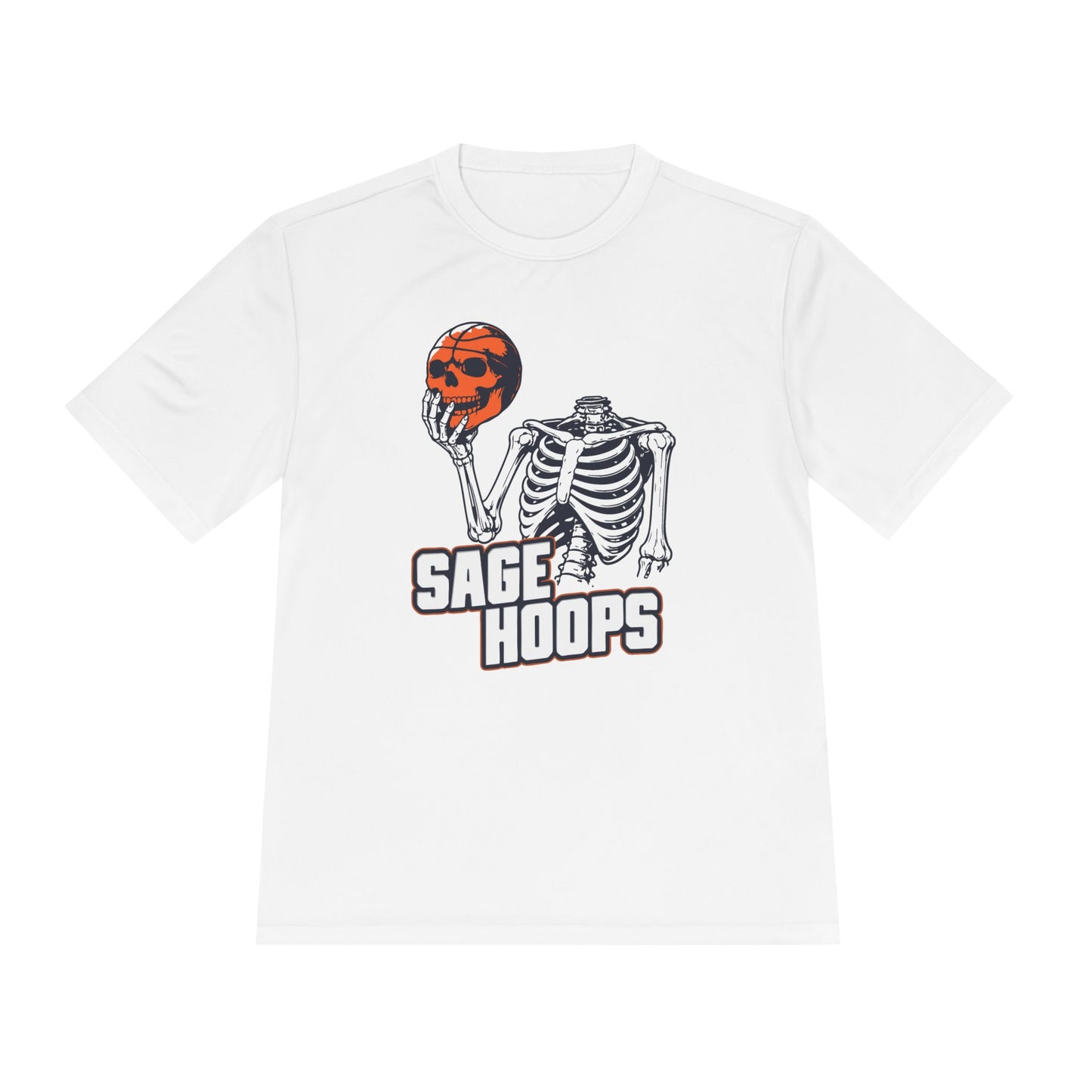 Sage Hoops Moisture Wicking Skeleton Tee