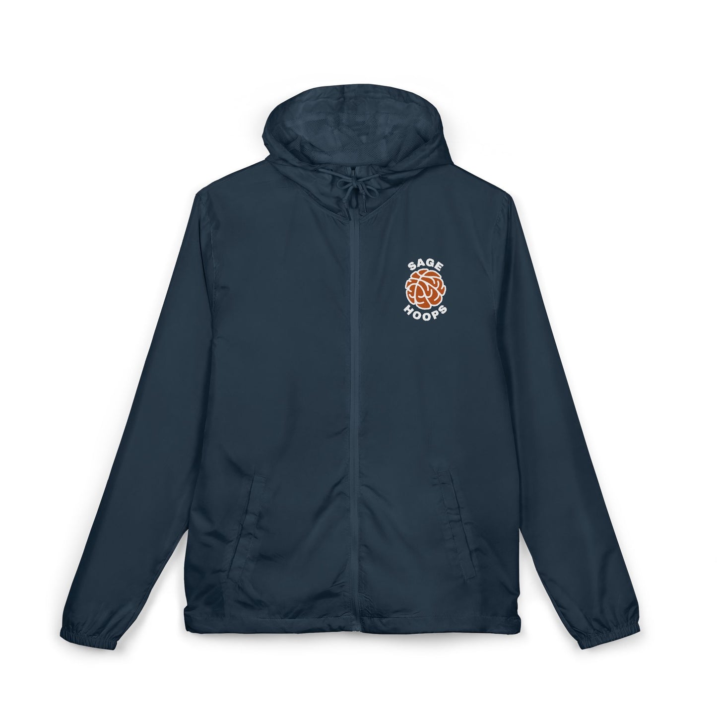 Sage Hoops Unisex Full-Zip Windbreaker