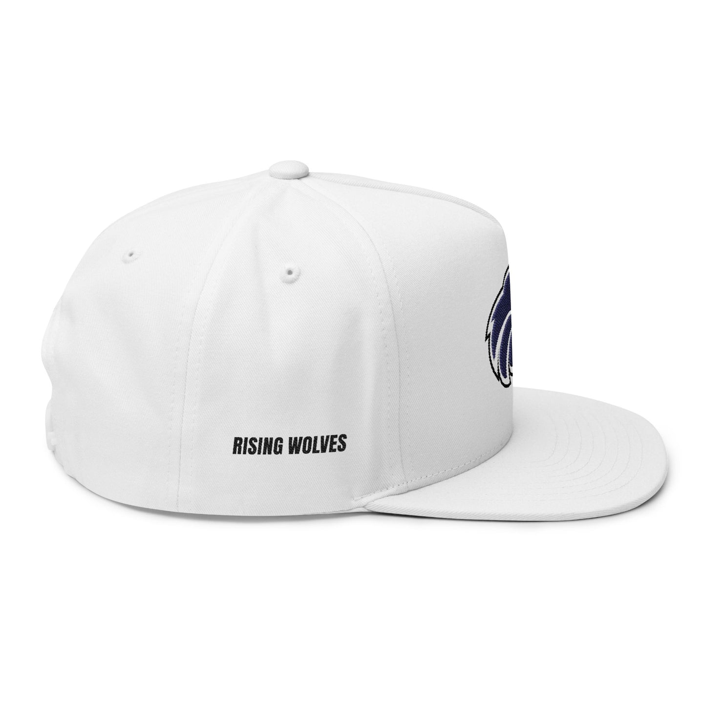Rising Wolves Snapback Hat (White)