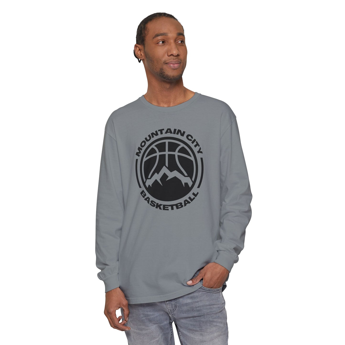 Mtn City Garment-dyed Long Sleeve T-Shirt
